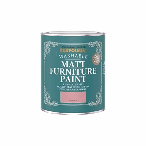 Rust-Oleum Matt Furniture and Skirting Board Paint in Dusky Pink, 750ml – 3
