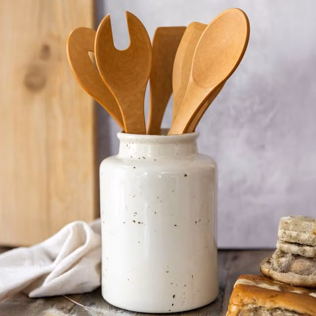 Natural Elements 4-Piece Brown Wood Fibre Utensil Set