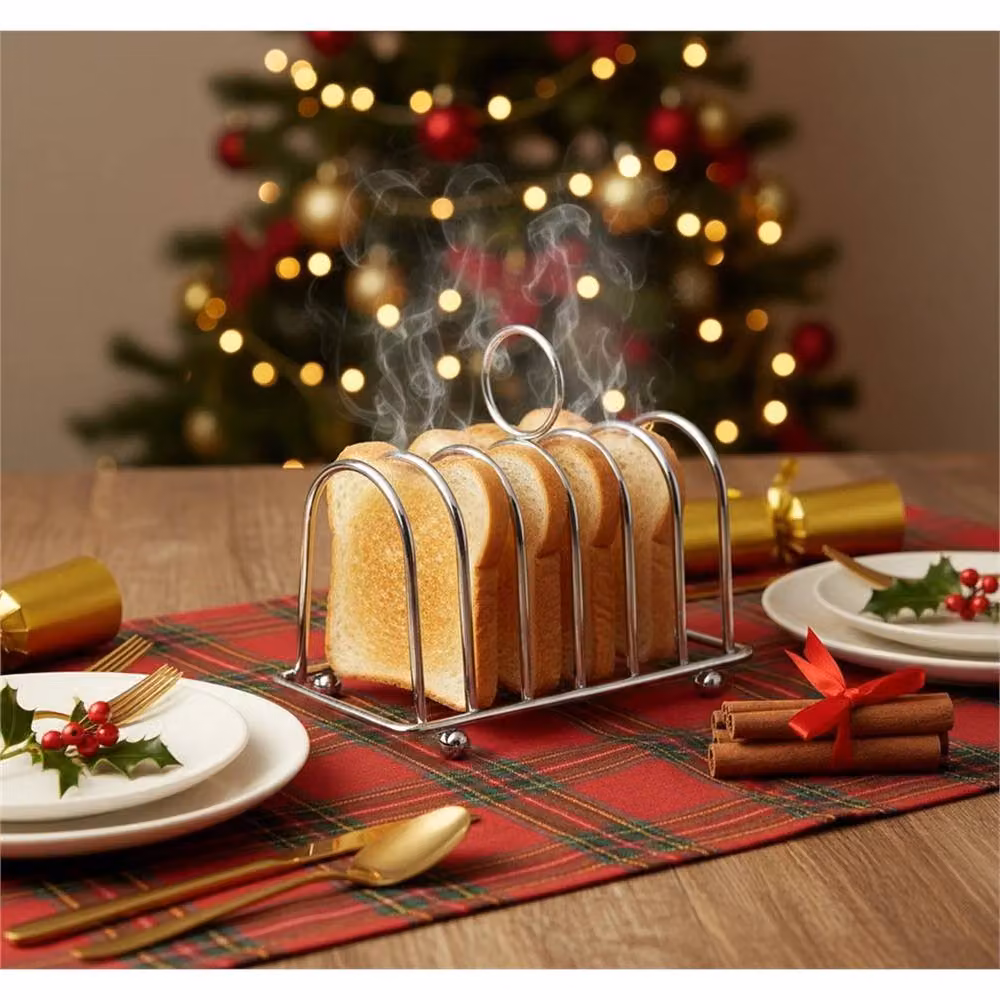 KORVIXA Premium Stainless Steel 6 Slice Toast Rack in Silver – 5
