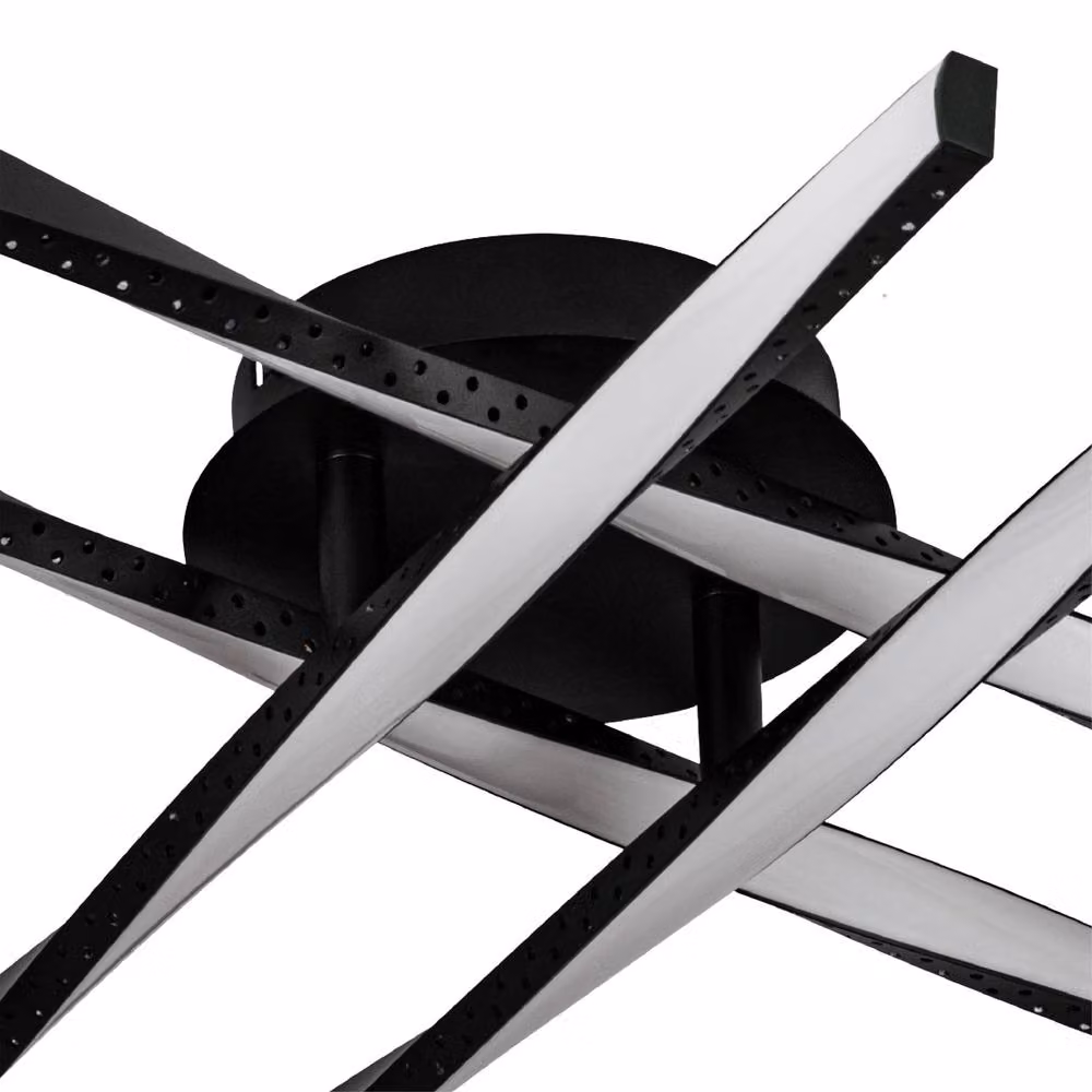 Eglo ADEJE Square LED Ceiling Light, Black, Warm White – 3