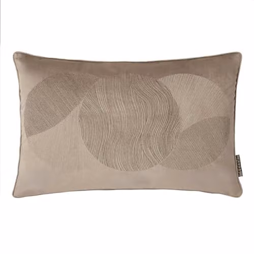 Ulster Weavers Graphic Velvet Cushion in Brown and Beige, W/D/H: 60 x 40 x 40 cm – 2