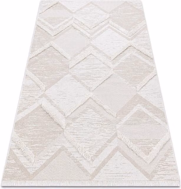 RugsX Moroc Moroccan Rug in Beige, W: 155 cm, D: 220 cm