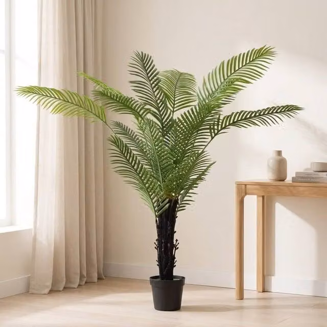 STILVORA Artificial Areca Palm Tree, Green, Height: 175 cm – 1