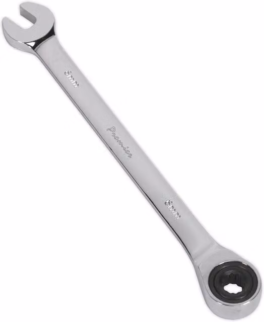 Loops 6mm Ratchet Combination Spanner in Silver Chrome Vanadium Steel