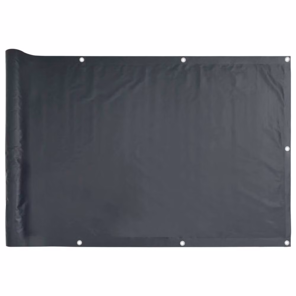 Berkfield Home Modern Balcony Screen in Anthracite Grey, W: 90 cm, H: 500 cm – 2