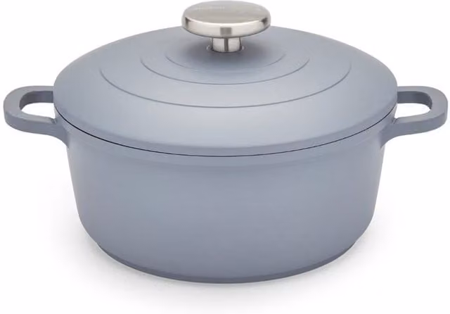Morphy Richards Grey Ceramic and Cast Aluminium Casserole Dish, 20 cm