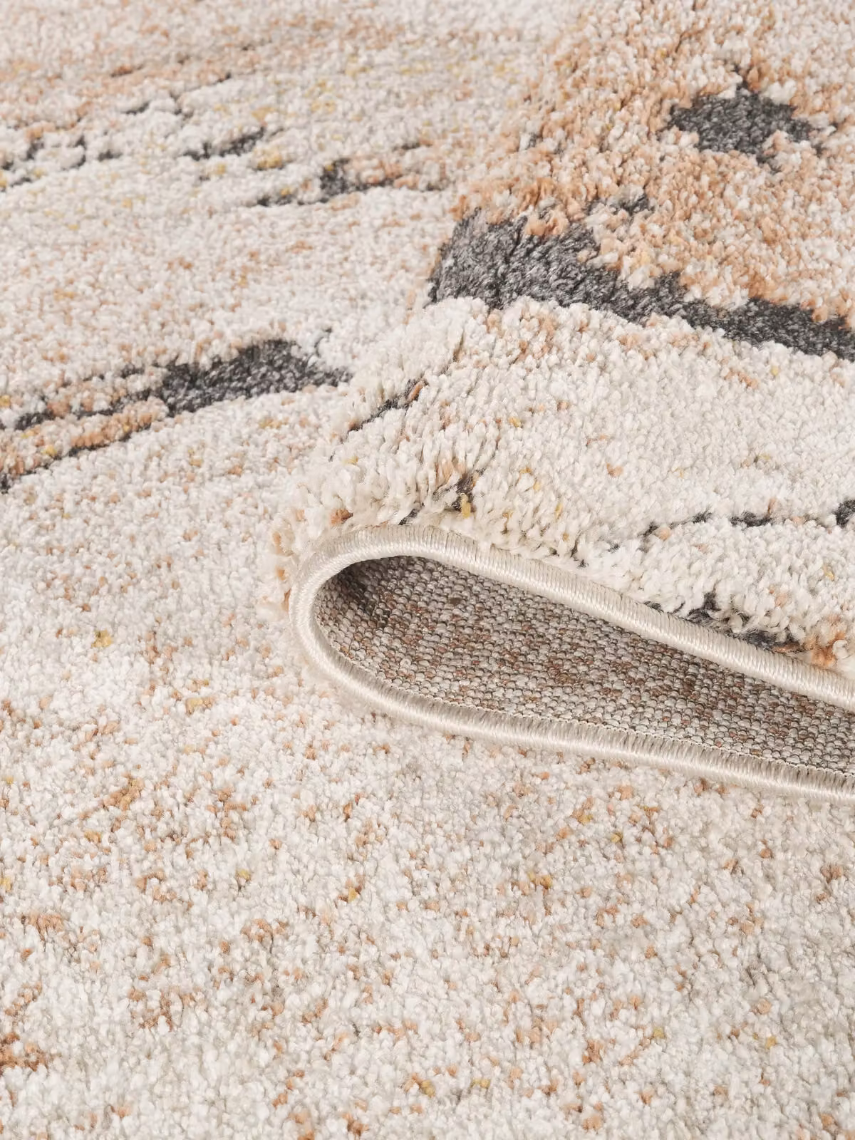 Desire Rugs Essence Aura Rustic Abstract Living Room Area Rug in Terracotta Multicolour W: 160 cm, D: 230 cm – 2