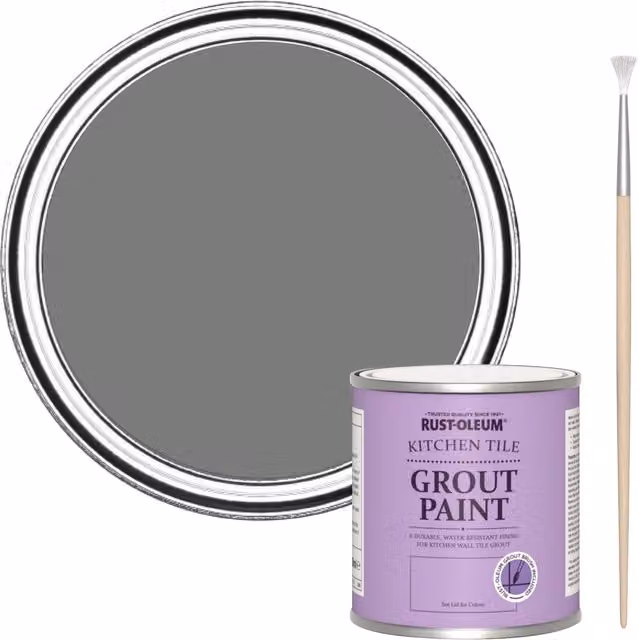 Rust-Oleum Kitchen Grout Paint in Torch Grey, 250 ml