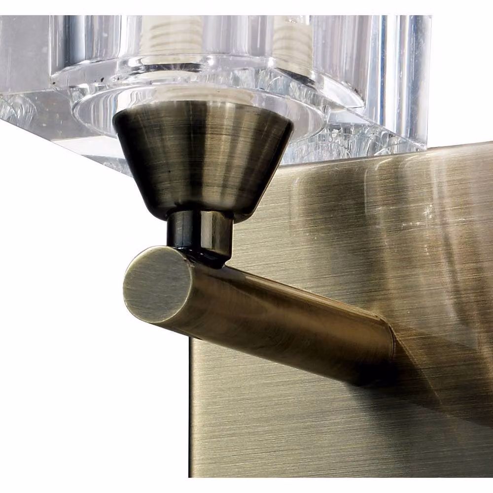 Netlighting Cuadrax Wall 1 Light G9 Modern Wall Lamp in Antique Brass and Bronze – 3