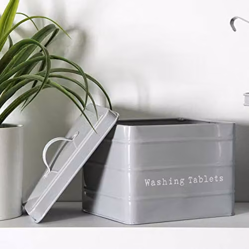 Harbour Housewares Washing Tablet Storage Container in Grey – 2
