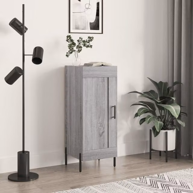 Berkfield Home Grey Sonoma Sideboard in Engineered Wood W/D/H: 34.5 x 34.5 x 90 cm – 1