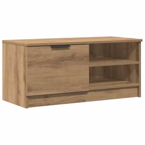 vidaXL Artisan Oak TV Cabinet in Brown, W/D/H: 80 x 35 x 36.5 cm – 1