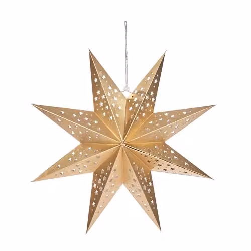 Smart Garden InLit Hanging Gold Origami Star Christmas Decoration, W: 50 cm, H: 50 cm – 1