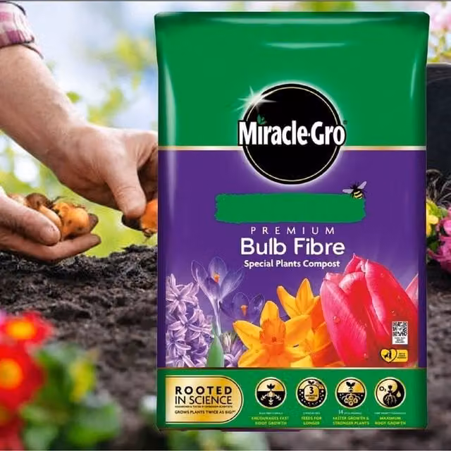 Miracle-Gro Bulb Fibre Compost, 20 l, Brown