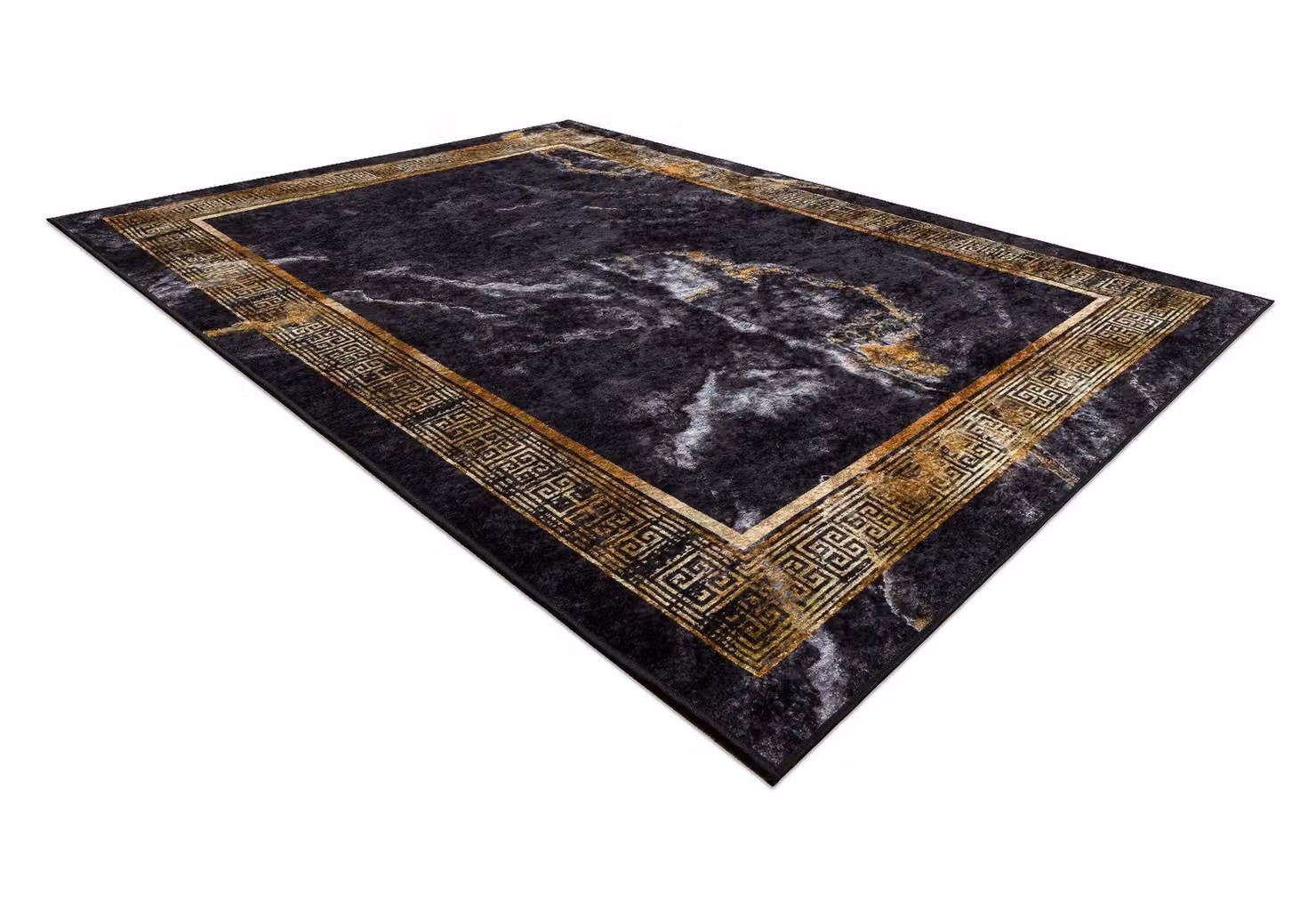 RugsX Miro Black Stone Look Rectangular Rug, W: 120 cm, L: 170 cm – 4