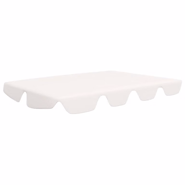 Berkfield Home Replacement PVC-Coated Garden Swing Canopy in White, W/D/H: 188 x 145 x 110 cm
