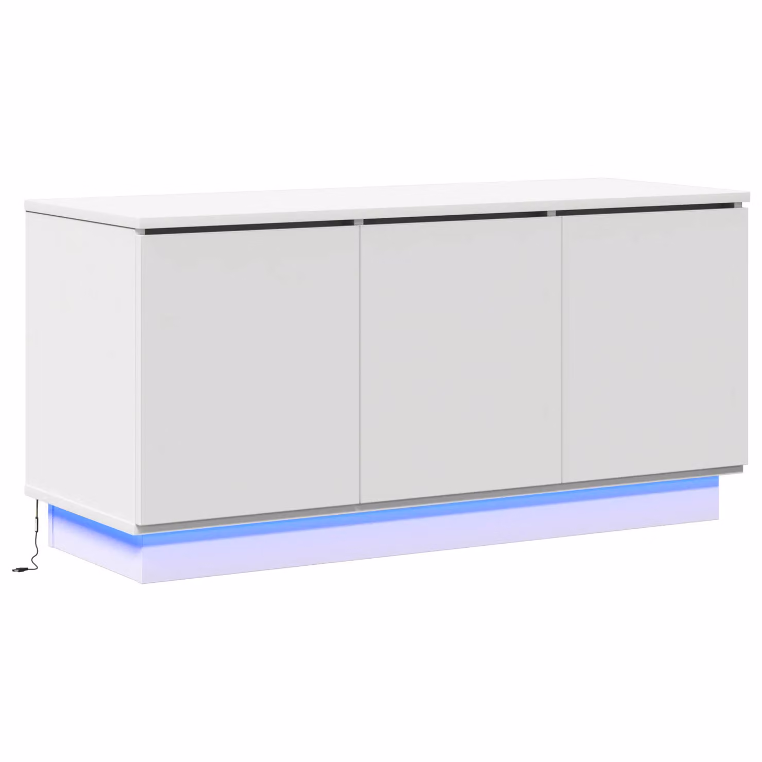 Berkfield Home Modern White TV Cabinet in Engineered Wood W/D/H: 100 x 38 x 49 cm