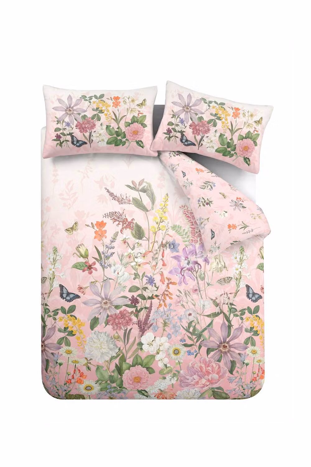 Catherine Lansfield RHS Enchanted Butterfly Garden So Soft Super King Duvet Cover Set with Pillowcases, Pink – 3