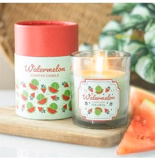 KDMD Watermelon Scented Tabletop Votive Candle in Green