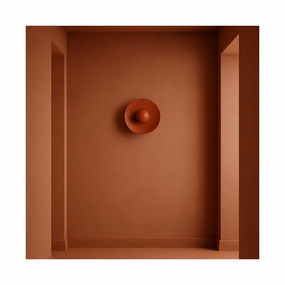 Netlighting Bolton Integrated LED Wall Lamp in Terracotta, 2170lm, 3000K Warm White – 2