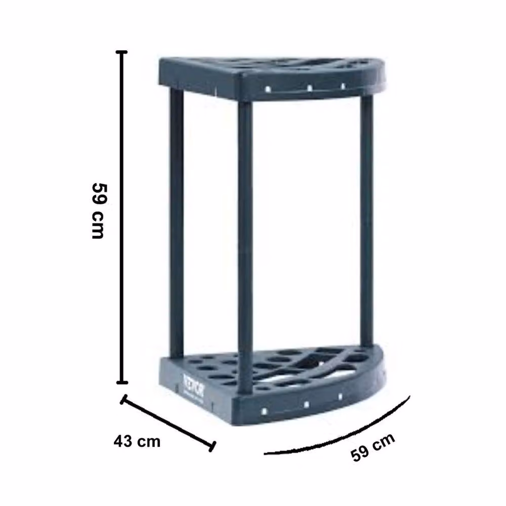SPETLEK Freestanding Garden Corner Tools Storage Rack in Grey – 2