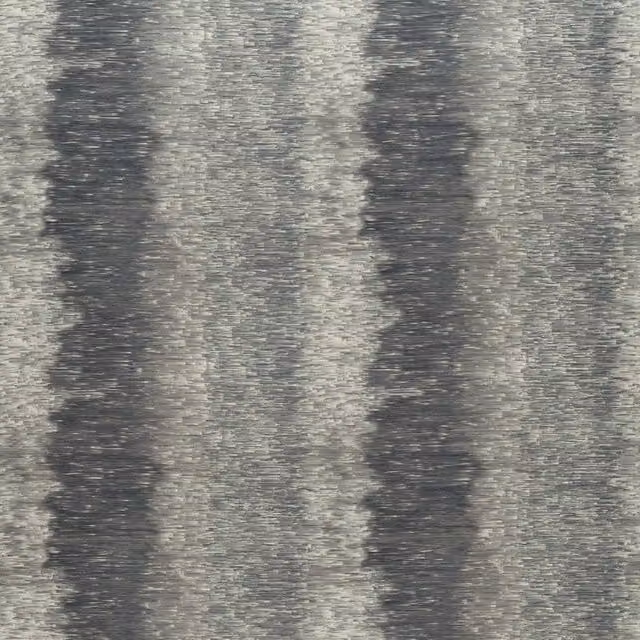 Clarke & Clarke Modern Striped Ombre Cotton Fabric in Charcoal Grey
