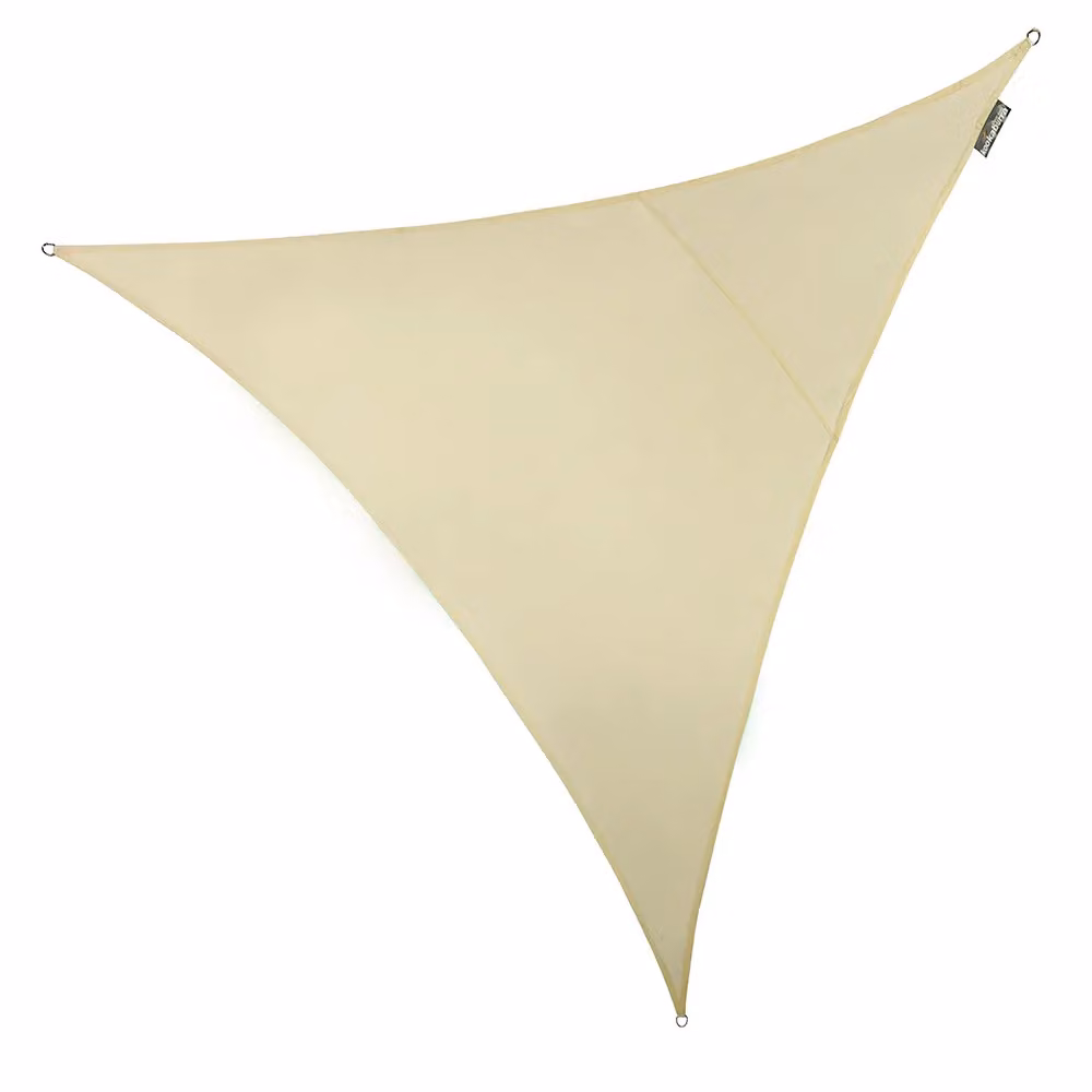 Primrose Ivory Triangle Waterproof Garden Sun Shade Sail Canopy with UV Block and Fixing Kit – 2