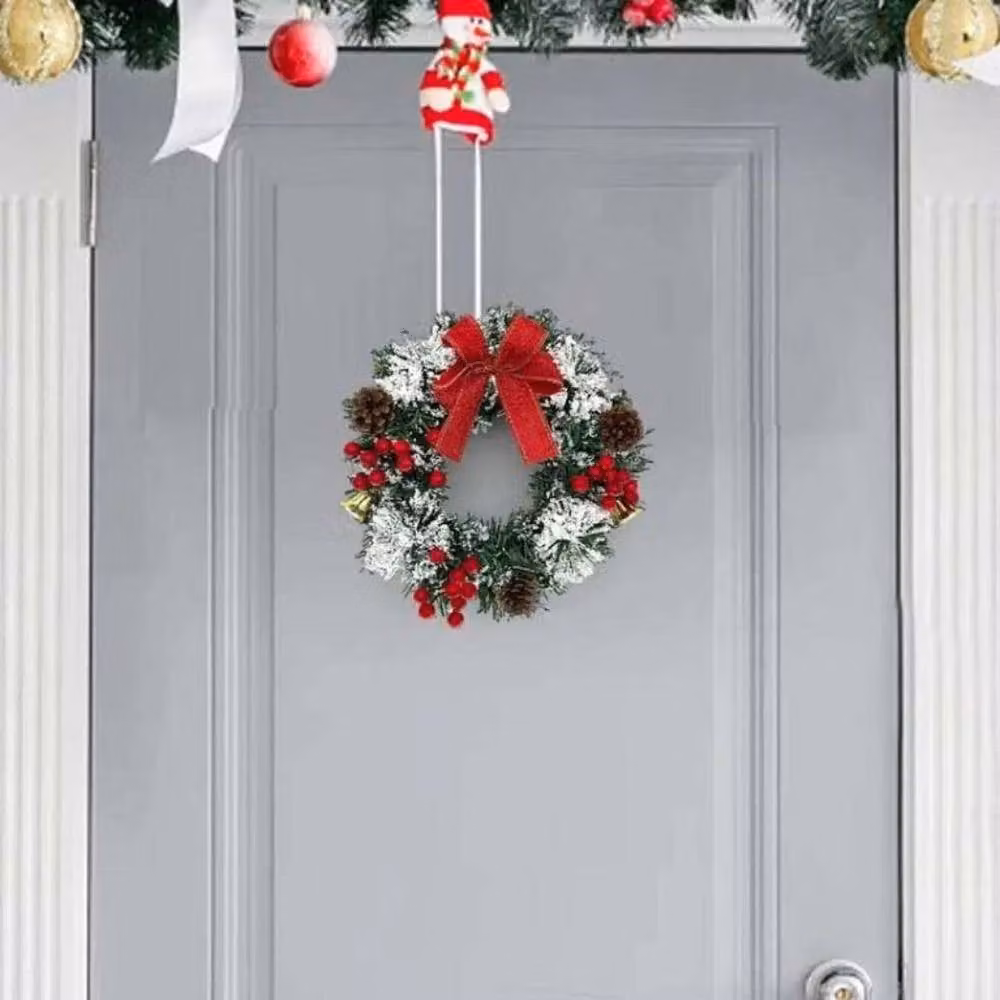 SPETLEK Artificial Christmas Wreath with Red Berries in Green, W: 40 cm – 5