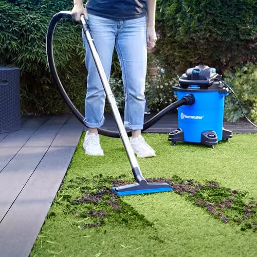 Vacmaster WD18 AG+ Garden and Artificial Grass Vacuum Cleaner and Detachable Handheld Leaf Blower, Blue, 1500W, 18 Litre – 4