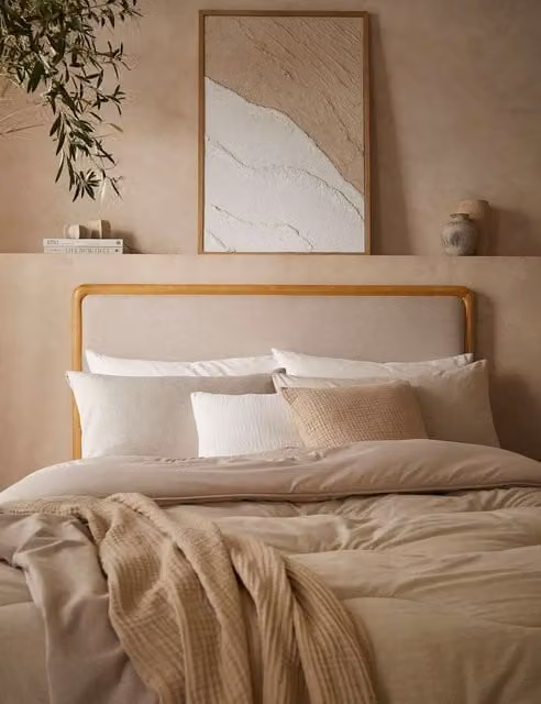 Nightlark Soft Weave 10.5 Tog Microfibre Coverless Duvet Set in Oatmeal Beige