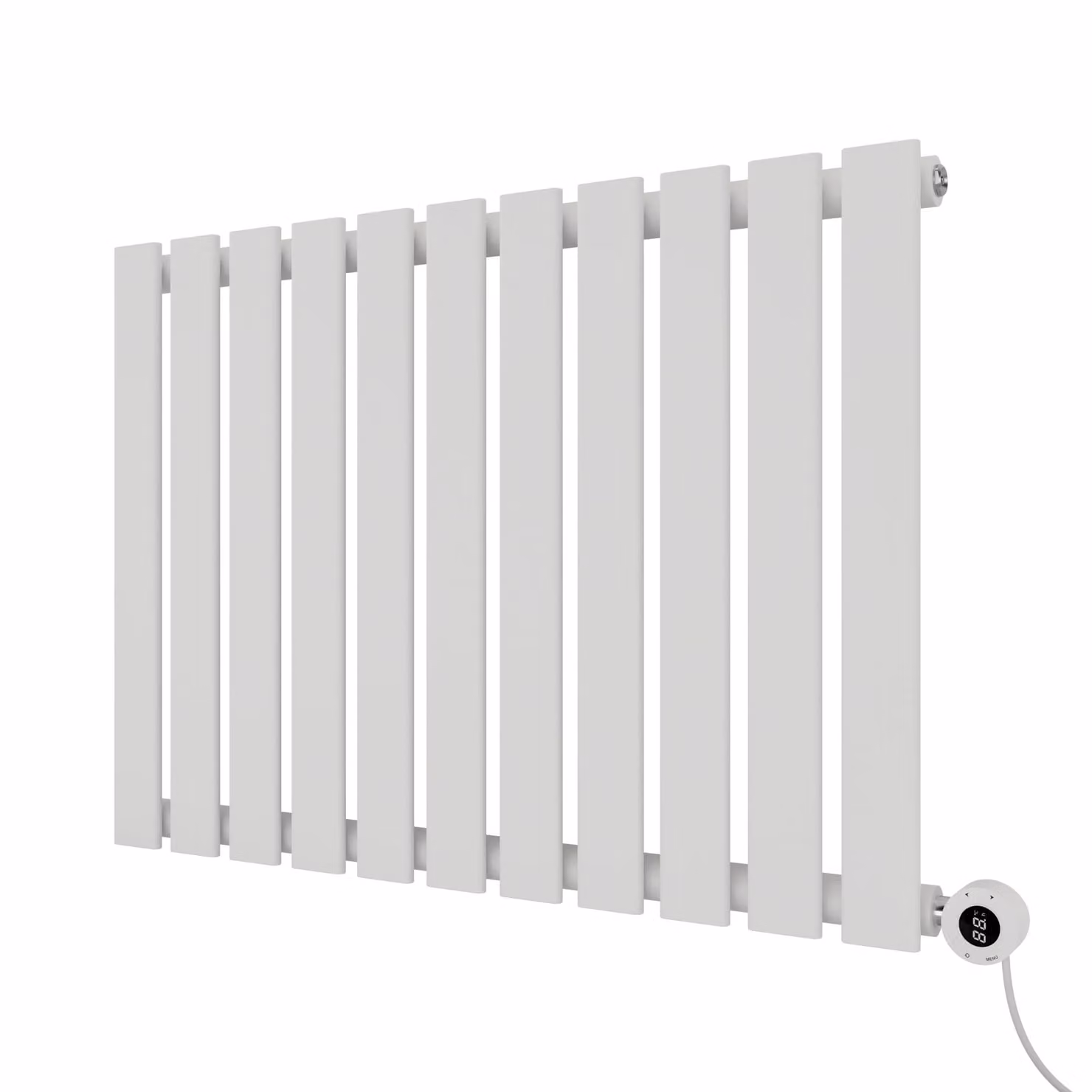Agadon Lola Electric Designer Panel Radiator in White, W: 1600 mm, H: 372 mm – 2