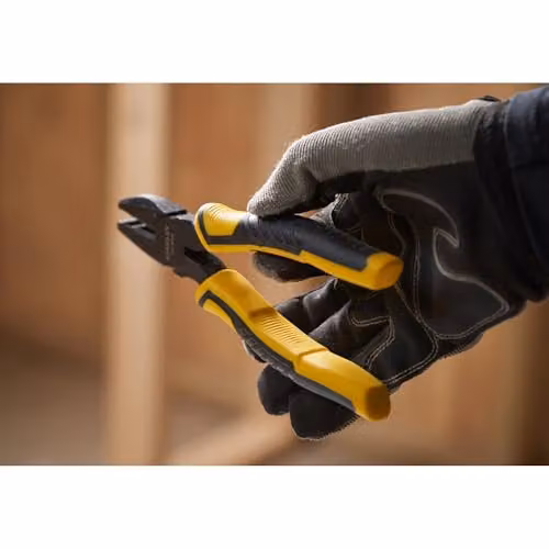 Stanley Controlgrip Combination Pliers in Yellow and Black, 150 mm – 2