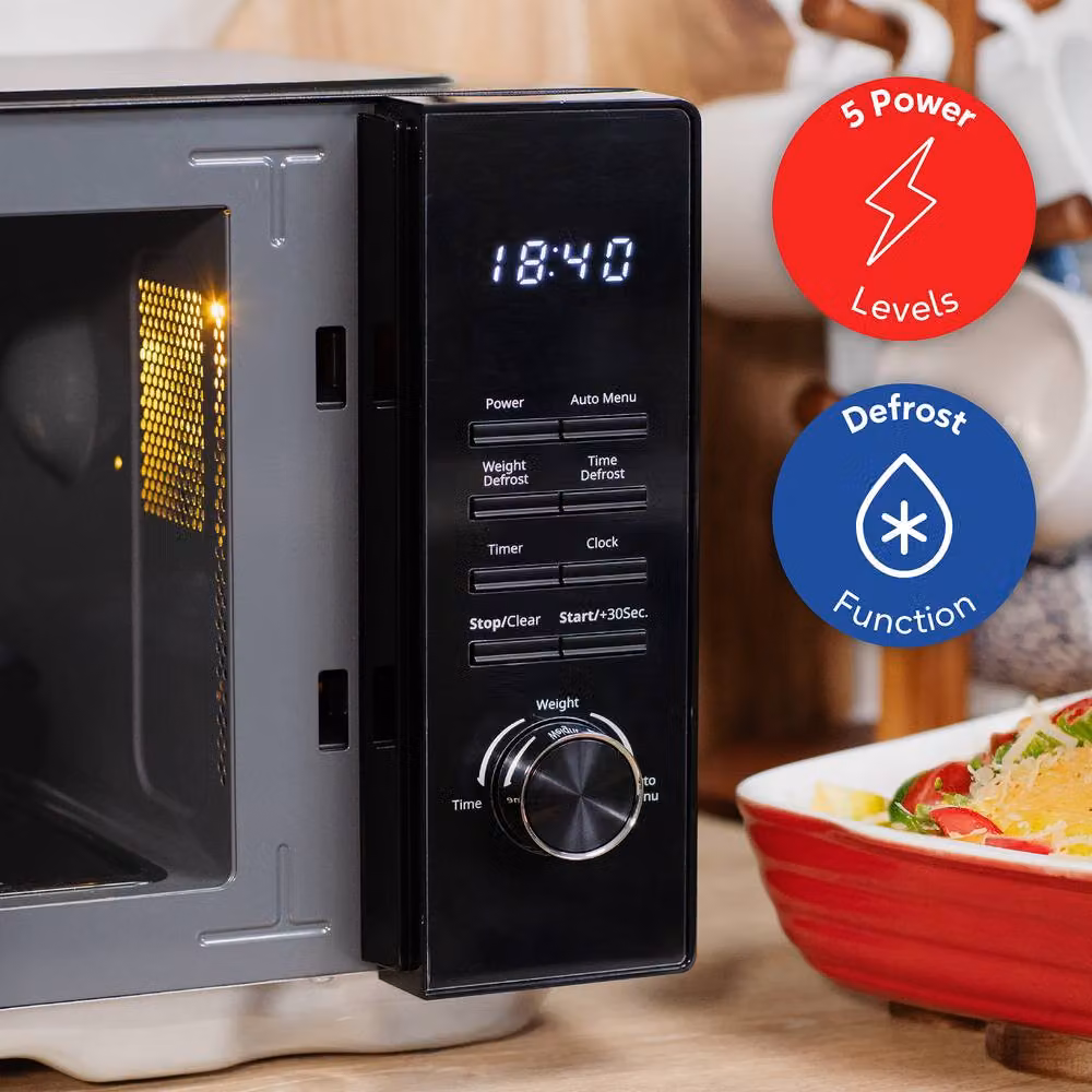 Russell Hobbs 23L Flatbed Digital Solo Microwave RHFM2365 in Black – 6