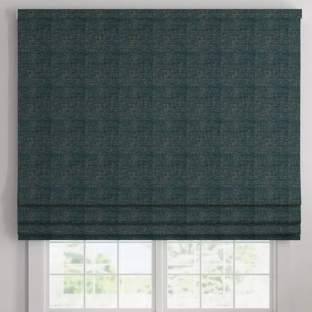 ANTE DECOR Olympus Made To Measure Blackout Roman Blind in Cerulean Gold