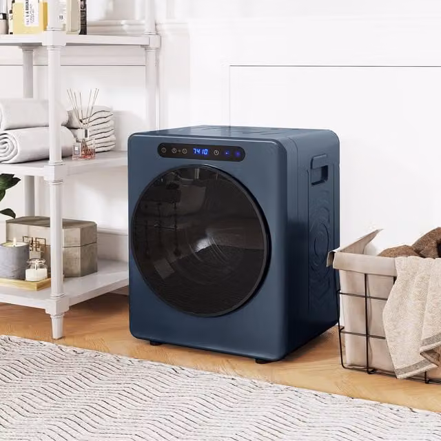 HOMCOM 4kg Portable Vented Tumble Dryer in Blue