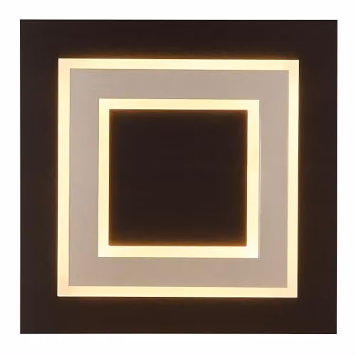 Globo Lighting Modern LED Ceiling Panel Lamp, Warm White, W/D/H: 32 x 32 x 5.5 cm – 3
