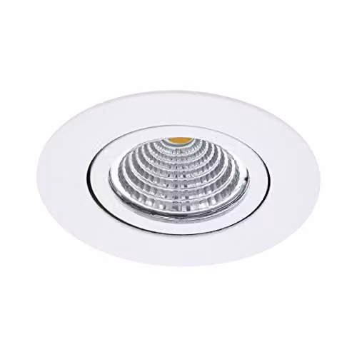 Loops White Recessed LED Wall and Ceiling Flush Downlight 6W