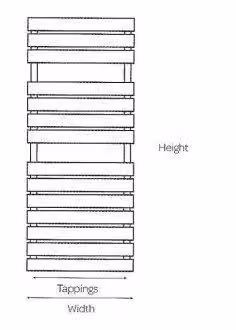 Clifton Vertical Bathroom Towel Radiator in Grey, H x W: 118.5 x 50 cm – 3