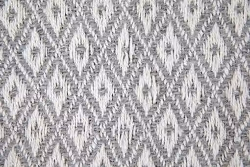 New Edge Blinds Stockholm Collection Grey Geometric Woven Cotton Throw, W: 178 cm, L: 254 cm