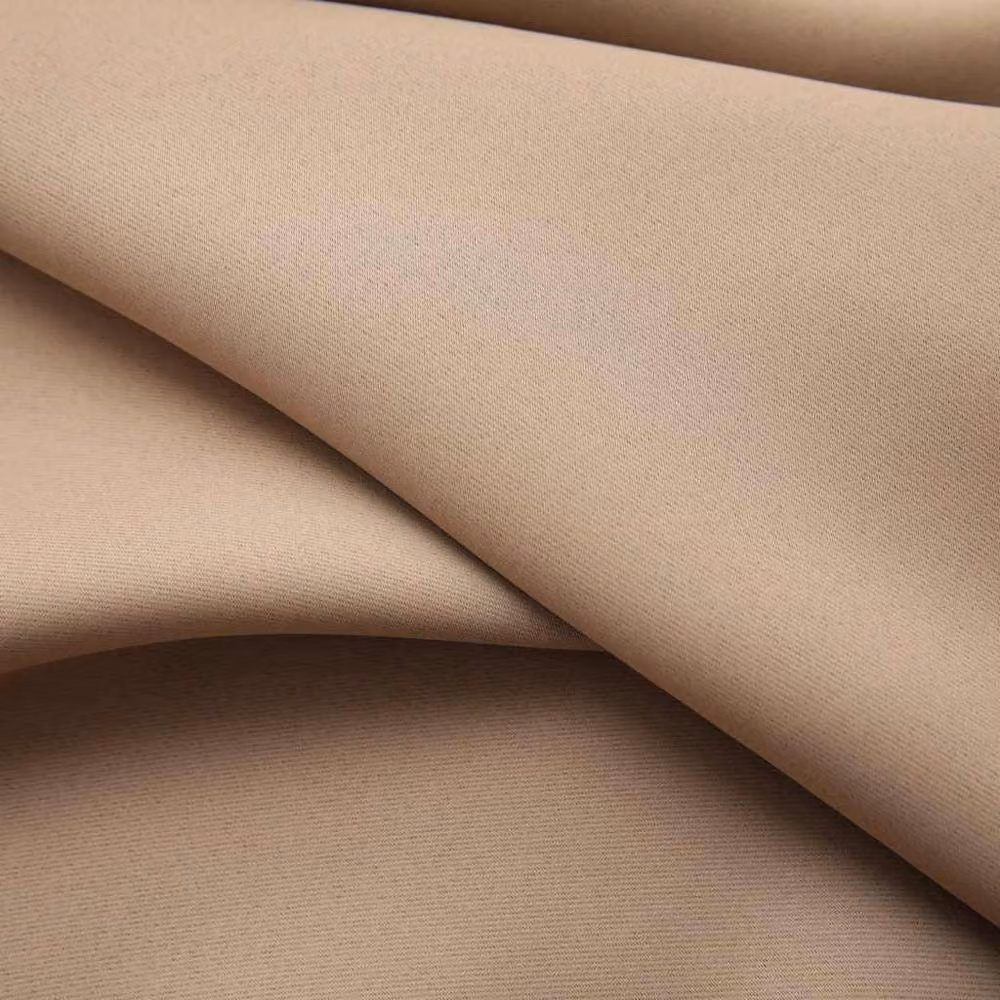 Berkfield Home Blackout Curtain Fabric Panels with Hooks, 2 Pack, Beige, W: 140 cm, H: 175 cm – 3