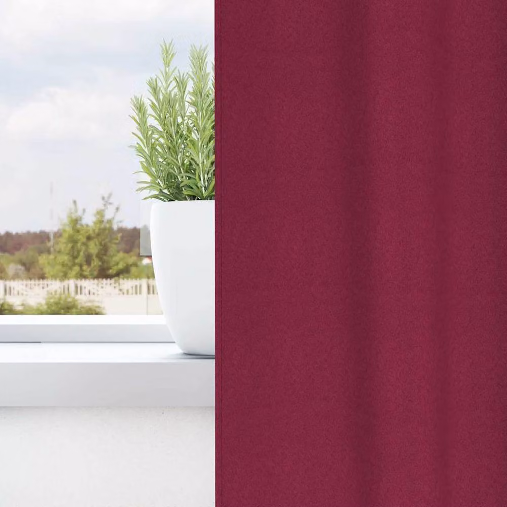 Berkfield Home Blackout Curtains, 2 Pack, Red, H 245 x W 140 cm – 3