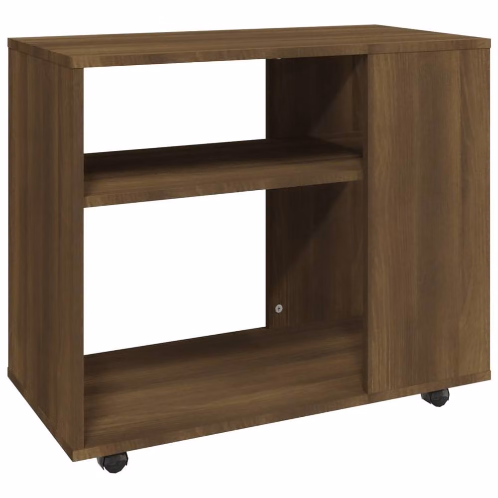 Berkfield Home Brown Oak Side Table, W/D/H: 70 x 35 x 55 cm – 2