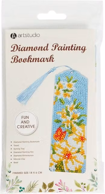 Art Studio Multicolour Diamond Painting Bookmark for Adults