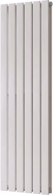 Typhoon White Double Panel Vertical Steel Radiator, H 140.0 cm x W 40.8 cm