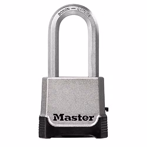 Master Lock Heavy Duty Zinc Combination Padlock in Silver or Grey – 1