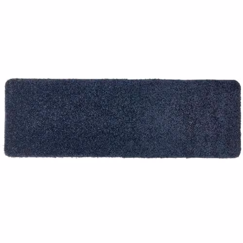 My Mat Blue Non-Slip Washable Shaggy Pile Runner, W: 67 cm, L: 200 cm – 1