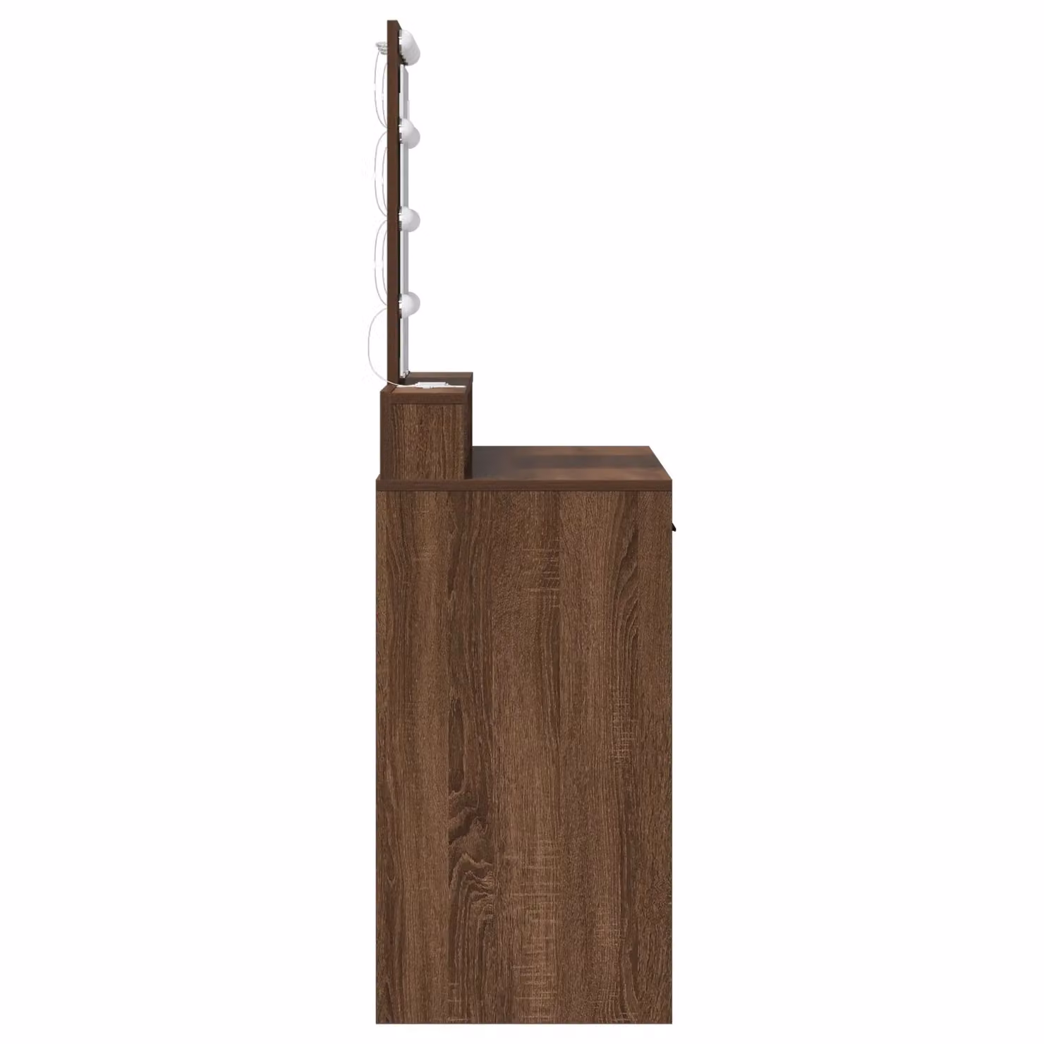 Berkfield Home Brown Oak Dressing Table with LED Lights, W/D/H: 100 x 41 x 140 cm – 3