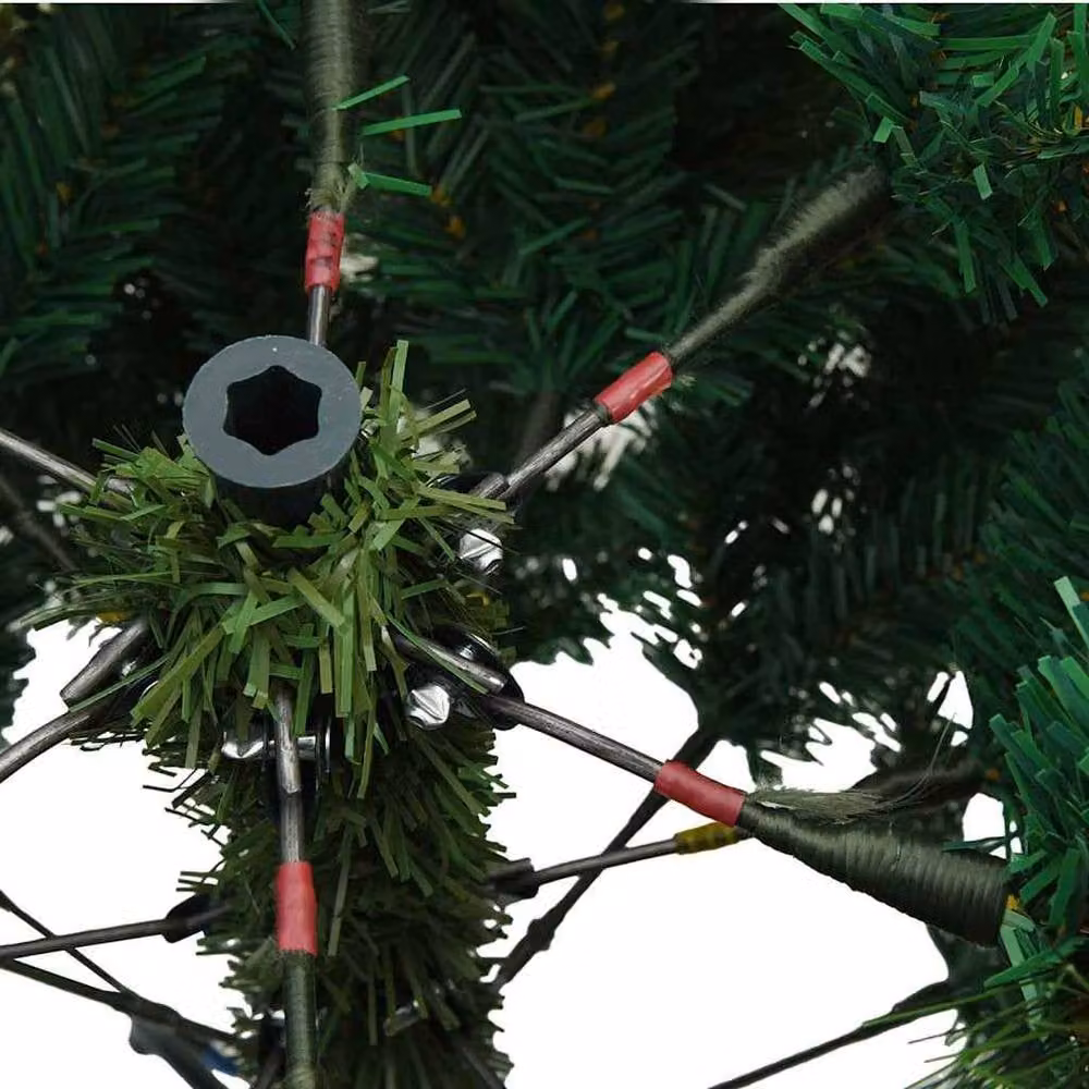 Berkfield Home Artificial Green Christmas Tree with 300 LEDs, Height: 180 cm – 6