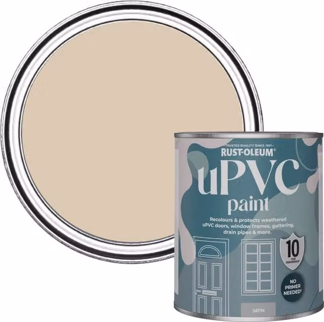 Rust-Oleum UPVC Paint in Satin Finish, Warm Clay, 0.75 l