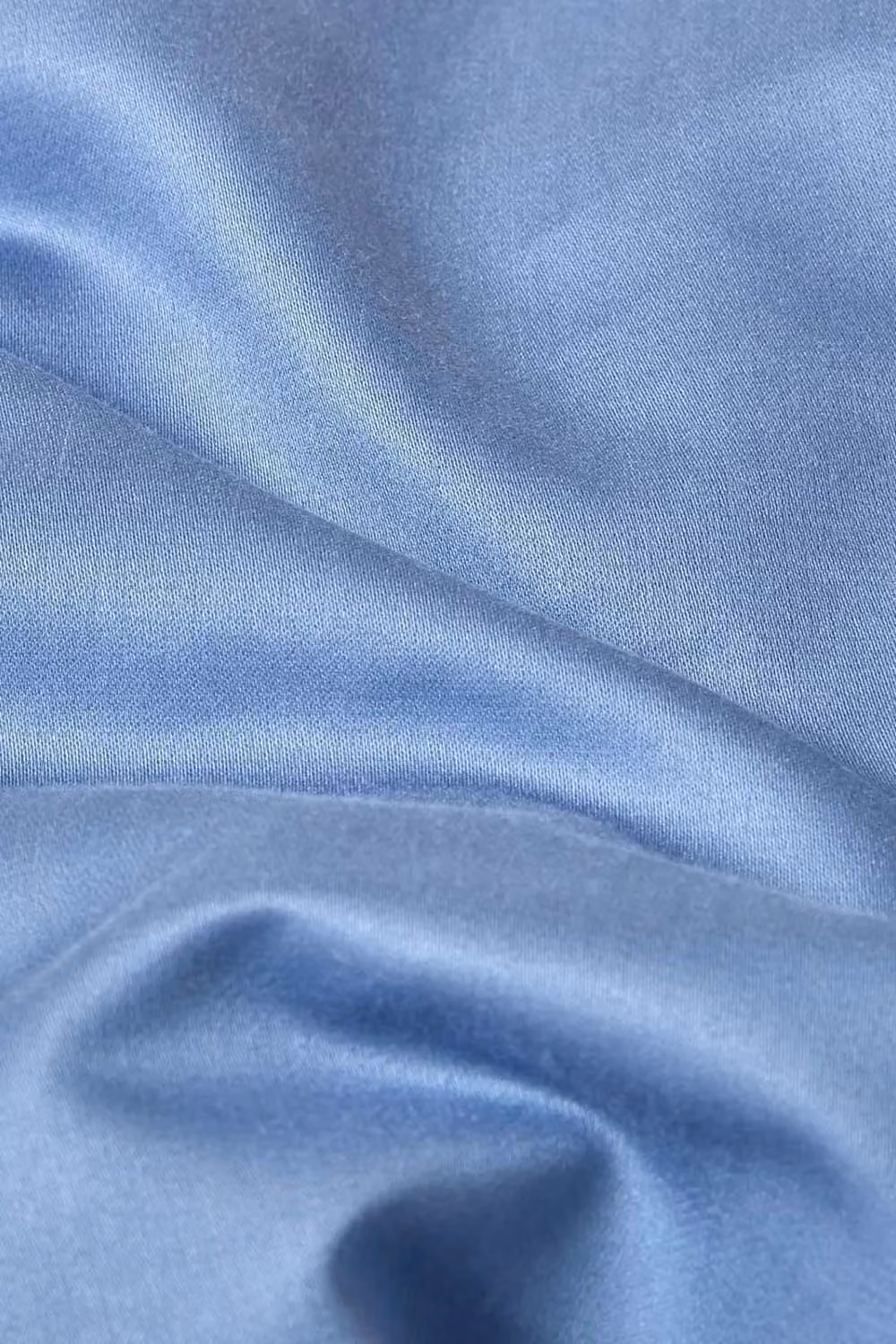 Homescapes Blue Egyptian Cotton King Size Housewife Pillowcase, 1000 Thread Count Mako Satin – 2
